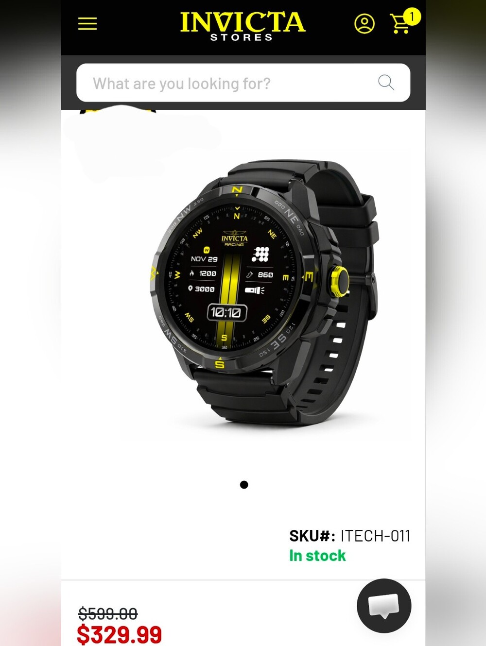 Invicta ITECH-011 Smart Watch - Picture 4 of 9